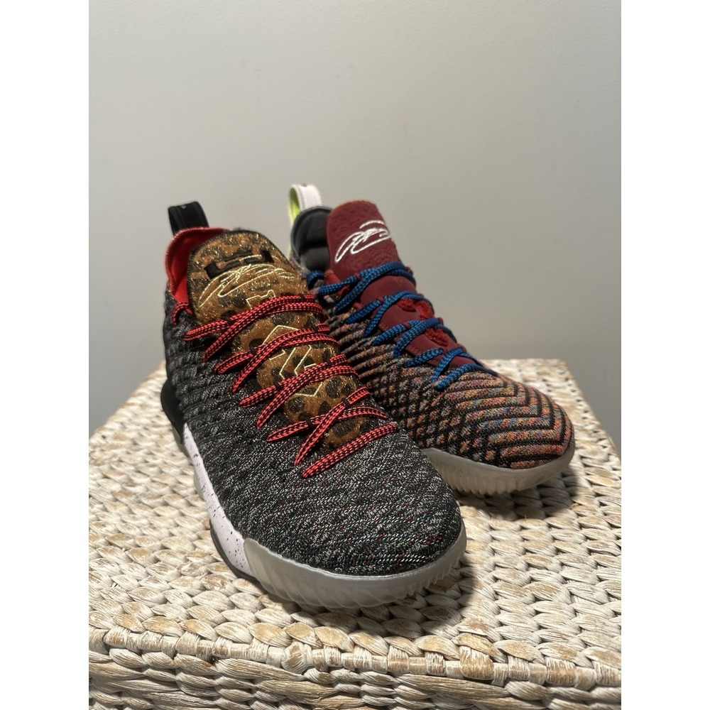 Nike LeBron 16 What The Mens Size 9 Shoes XVI LMTD Quick Strike Multicolor EUC